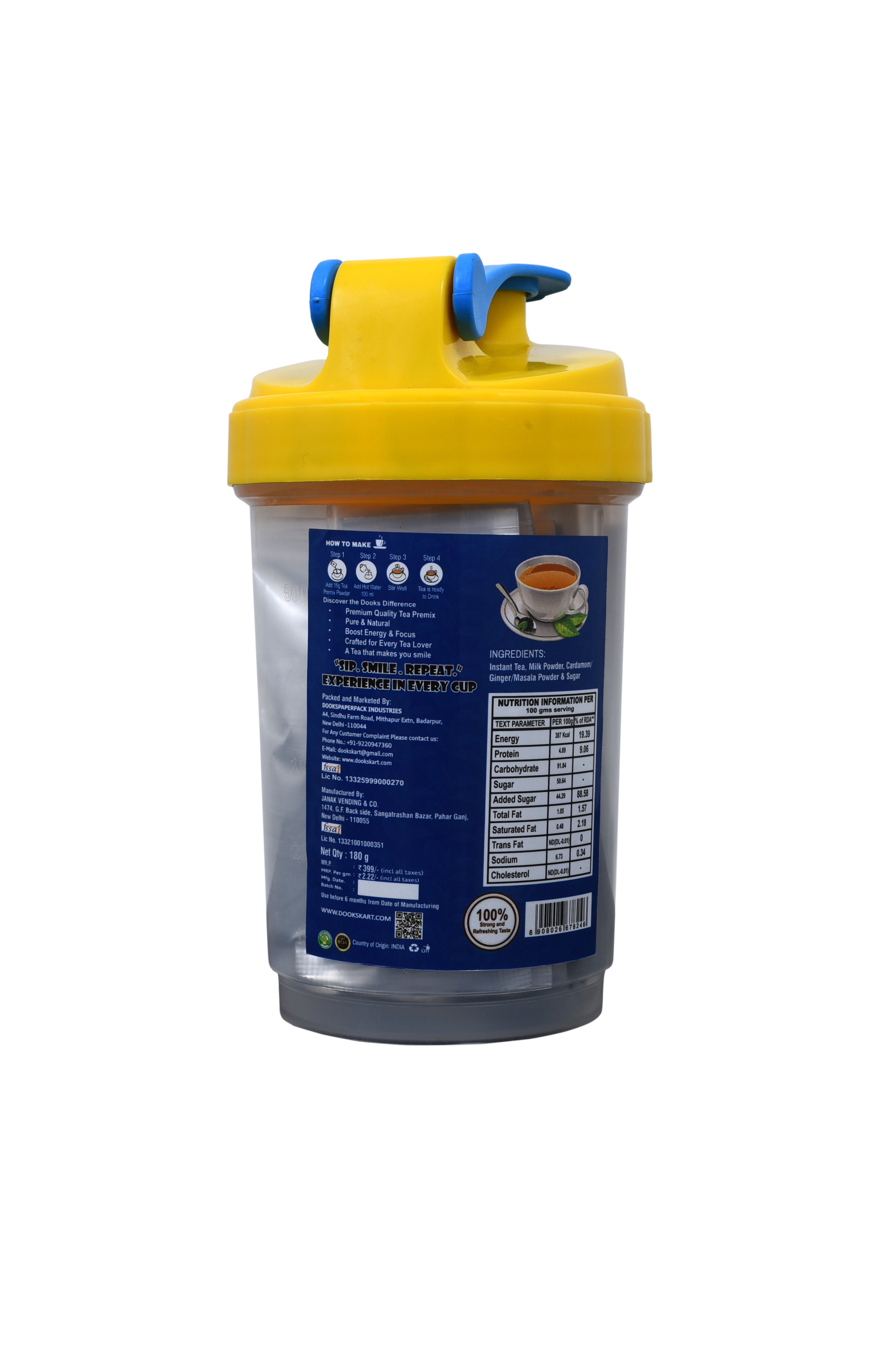 3 in 1 Tea Premix 12 Sachet + SHAKER