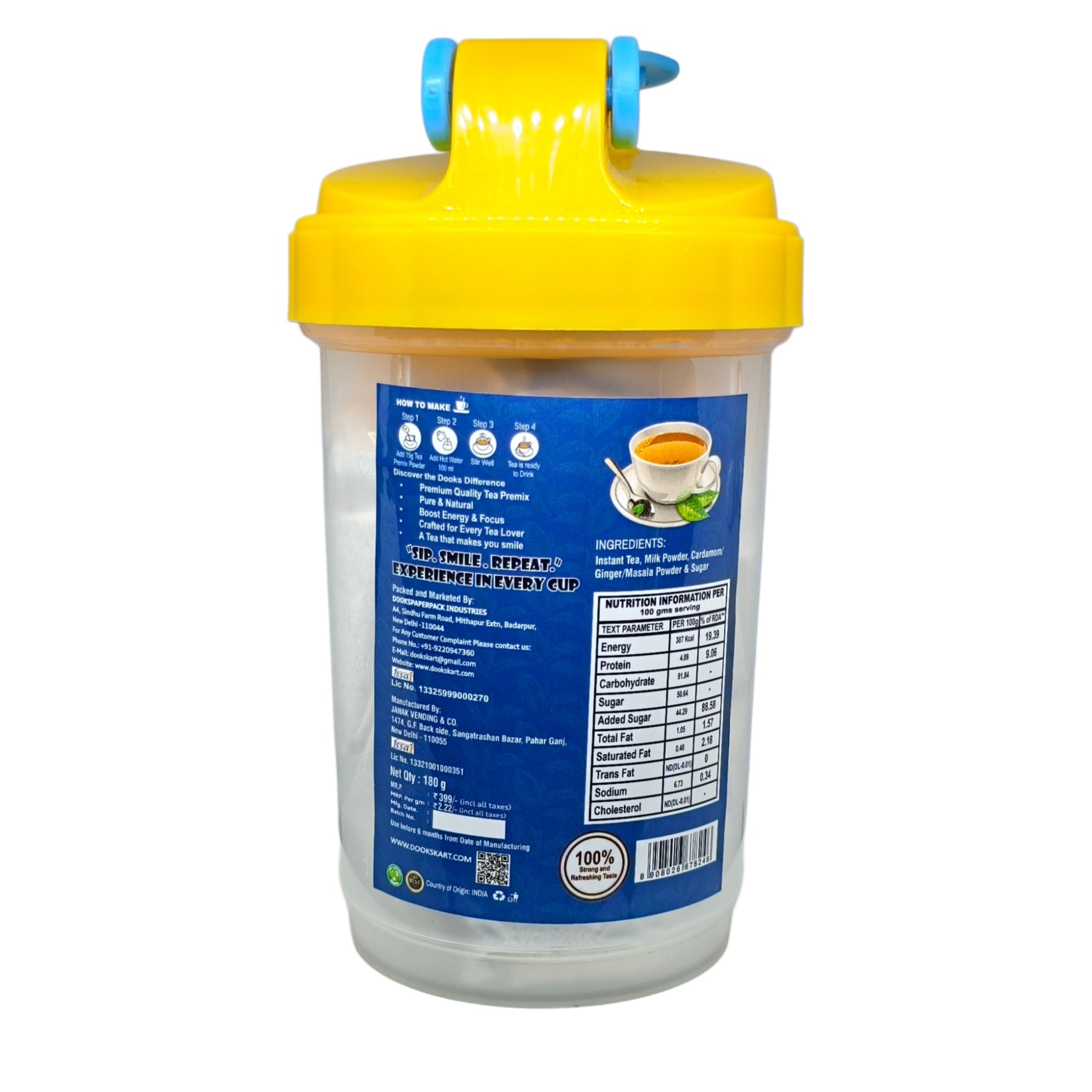 3 in 1 Tea Premix 12 Sachet + SHAKER