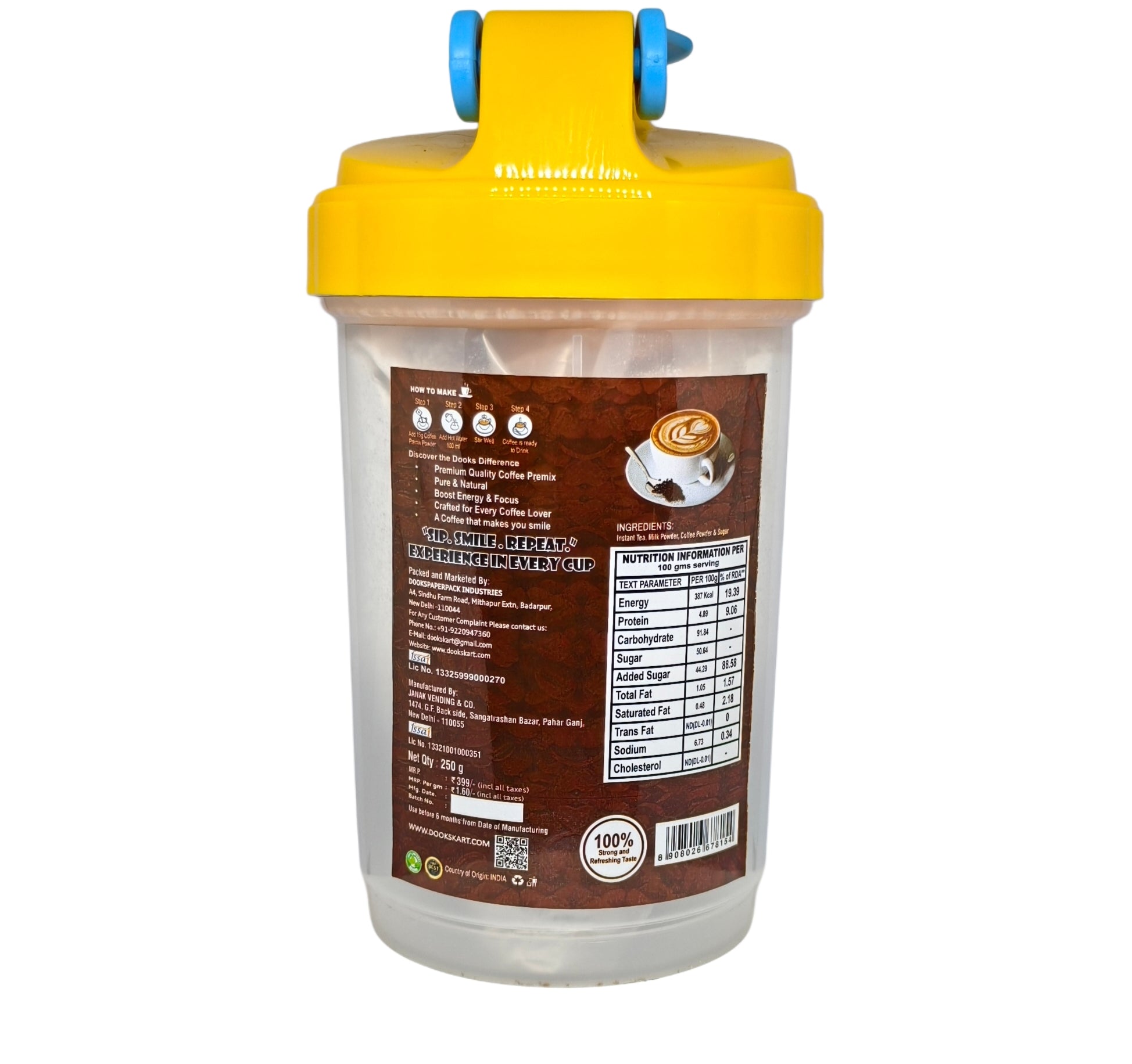 Coffee Tea Premix 250g + SHAKER
