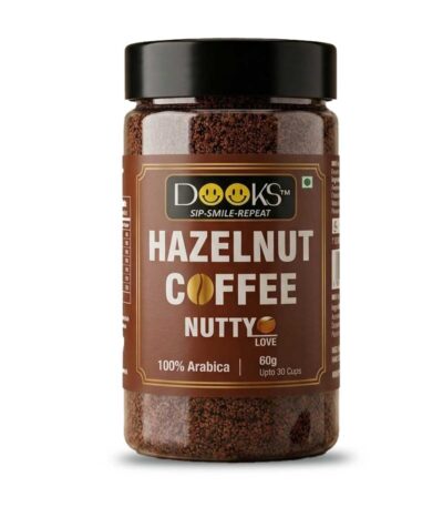 dooks isntant hezlnut cold coffee pawoder net qty 60gram coffee