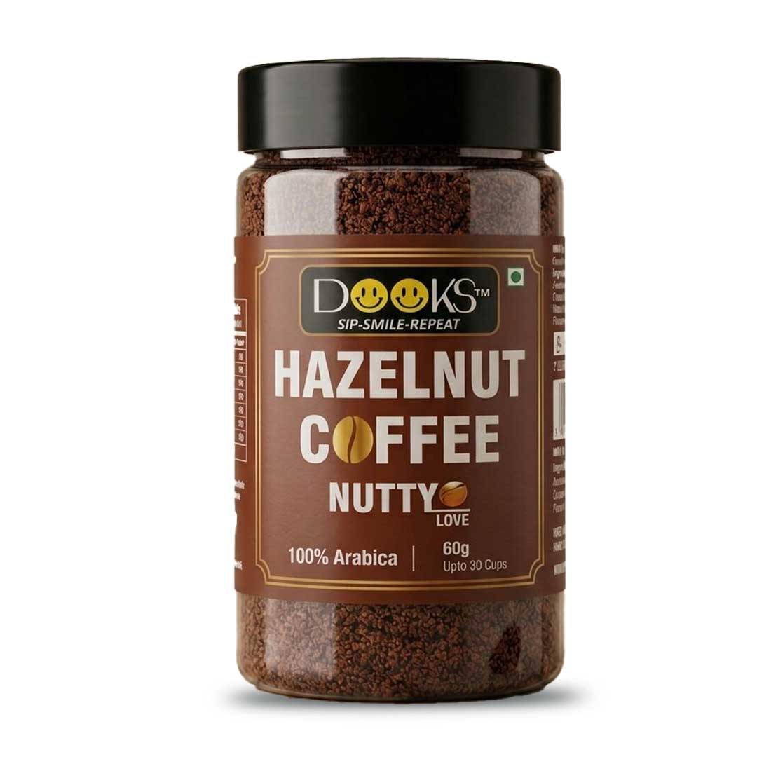 I dooks isntant hezlnut cold coffee pawoder net qty 60gram coffee