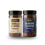 DOOKS Premium 100% Arabica Flavoured Coffee Combo – Vanilla And Classic (60g x 2 Jars) | Up to 60 Cups